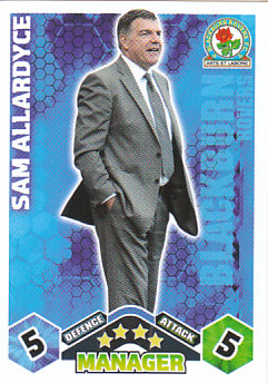 Sam Allardyce Blackburn Rovers 2009/10 Topps Match Attax Manager #430